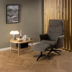 Salontafel Veerle Naturel Ø80x42cm Eiken - Giga Living