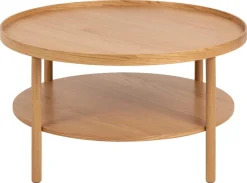 Salontafel Veerle Naturel Ø80x42cm Eiken - Giga Living