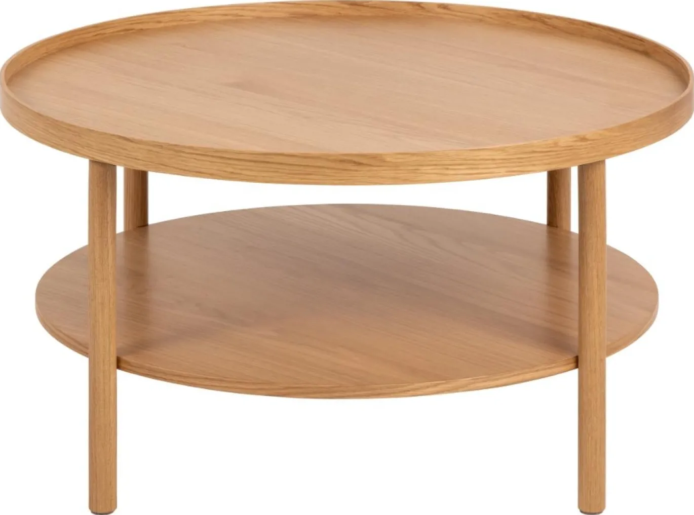 Salontafel Veerle Naturel Ø80x42cm Eiken - Giga Living