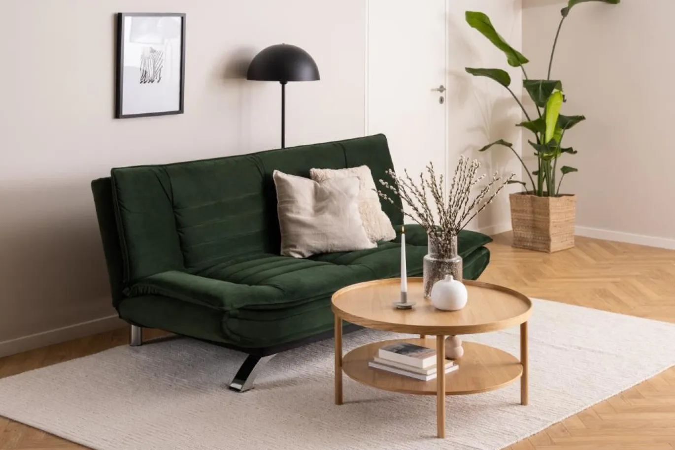 Salontafel Veerle Naturel Ø80x42cm Eiken - Giga Living