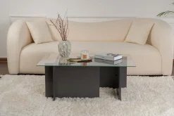 Salontafel Vetrino Glas/Antraciet 105cm