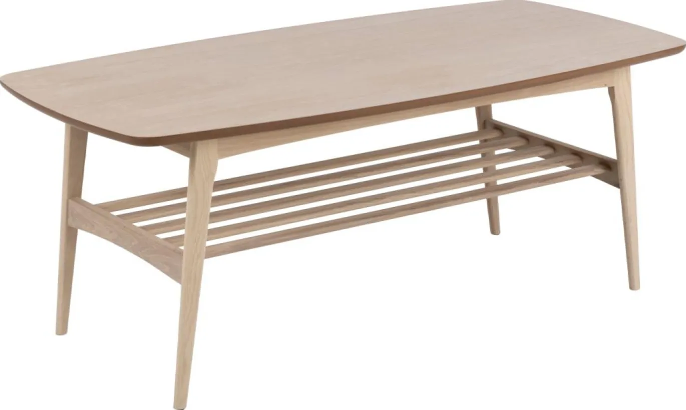 Salontafel Wova Eikenfineer Wit 120cm - Giga Living
