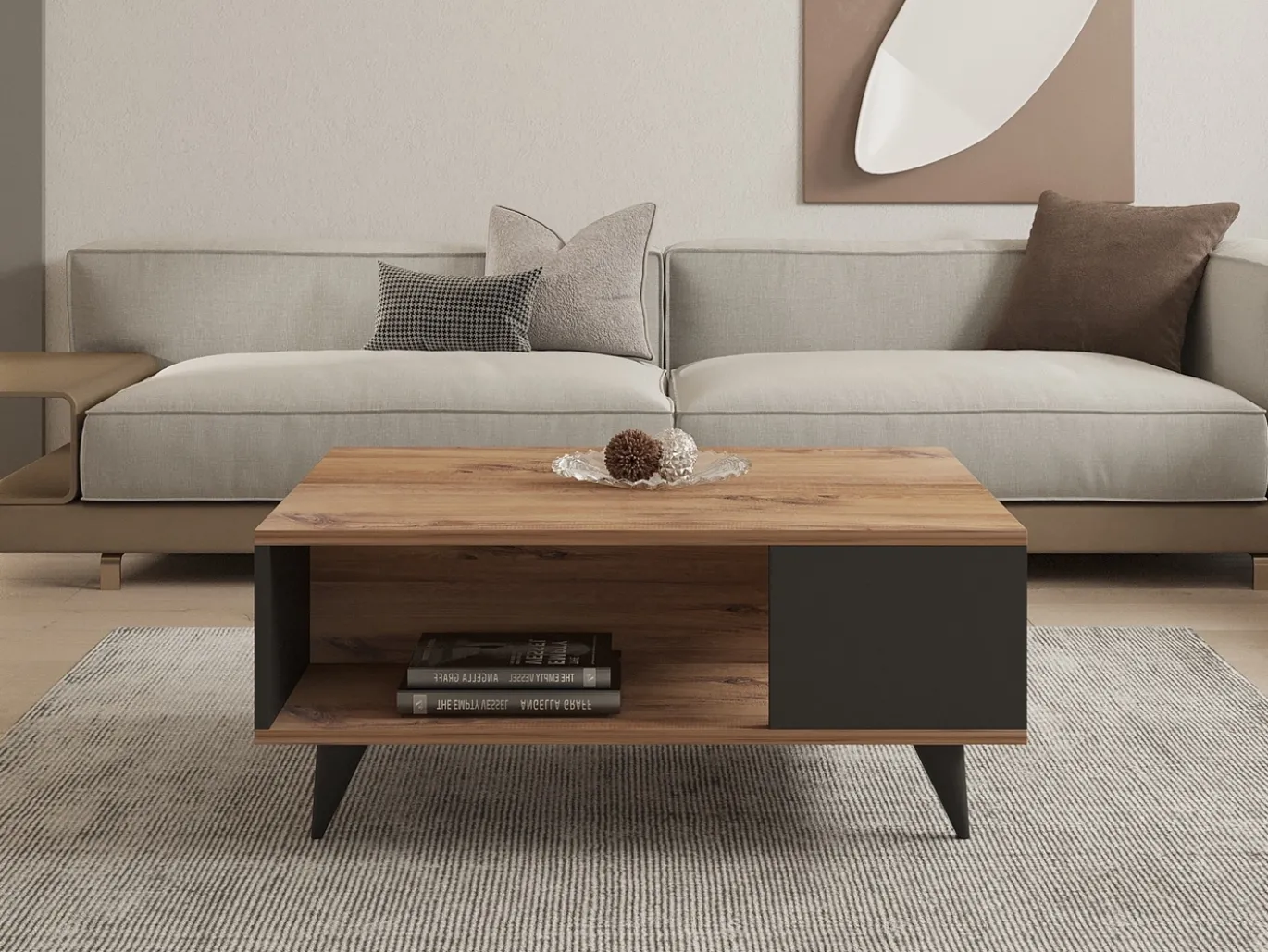 Salontafel Yuka Walnoot 90cm