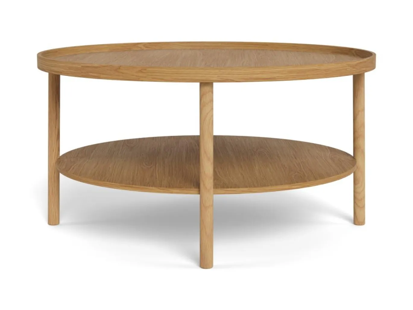 Salontafel Zane Eiken Ø80cm - Giga Living