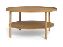 Salontafel Zane Eiken Ø80cm - Giga Living