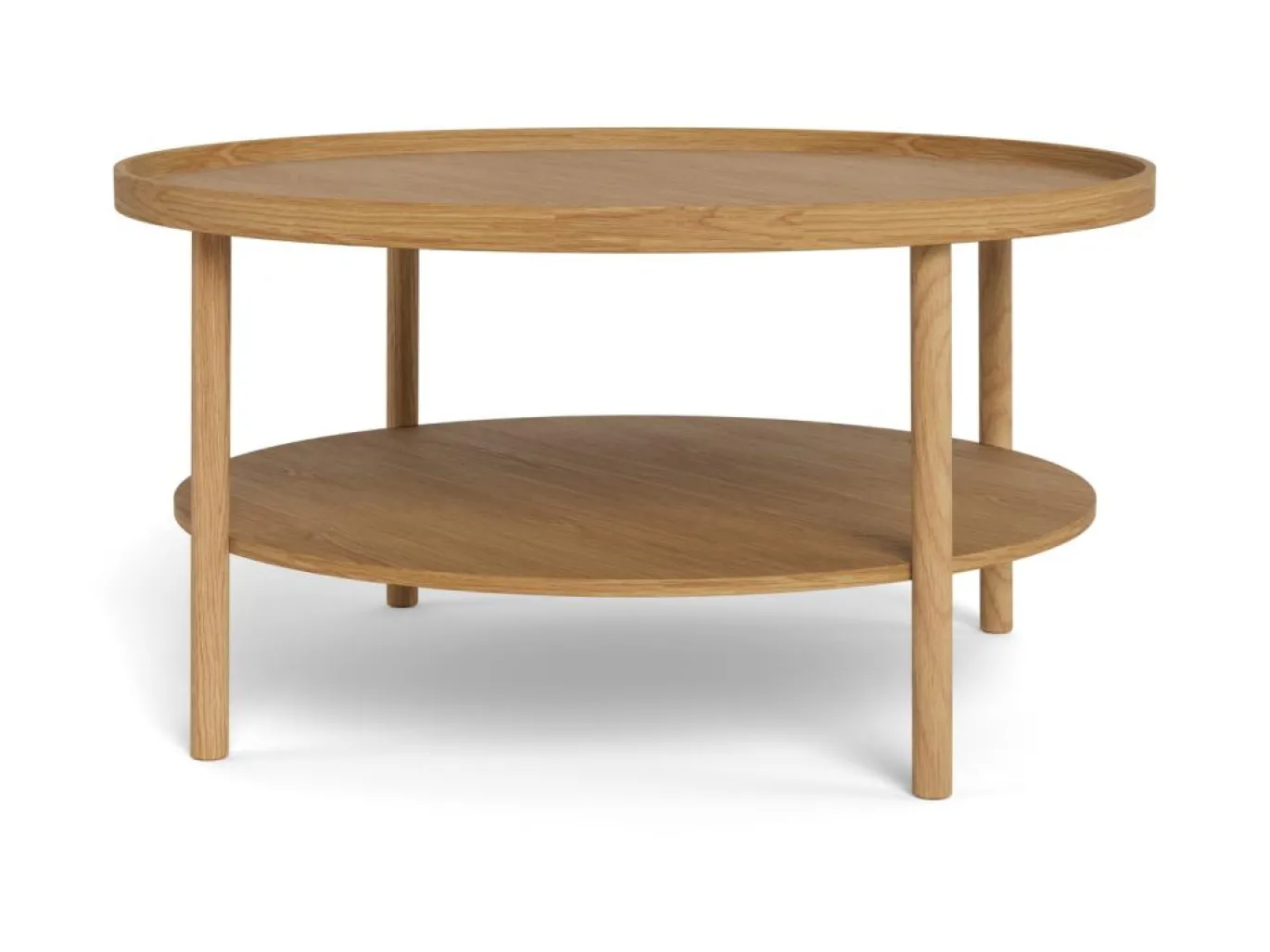 Salontafel Zane Eiken Ø80cm - Giga Living