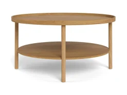 Salontafel Zane Eiken Ø80cm - Giga Living