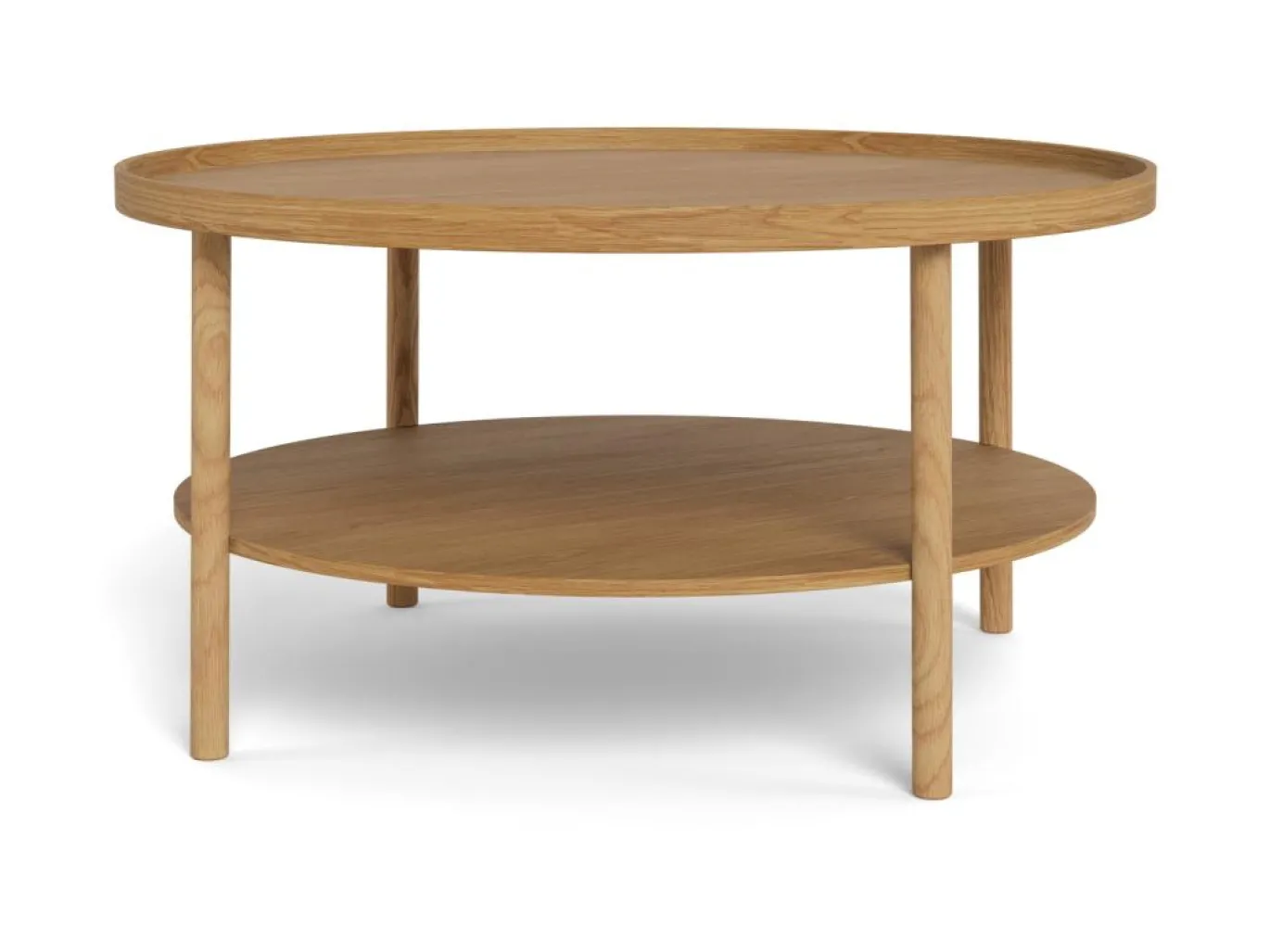 Salontafel Zane Eiken Ø80cm - Giga Living