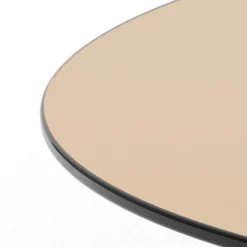 Salontafel Zelon Glas Bruin Ø80cm - Giga Living
