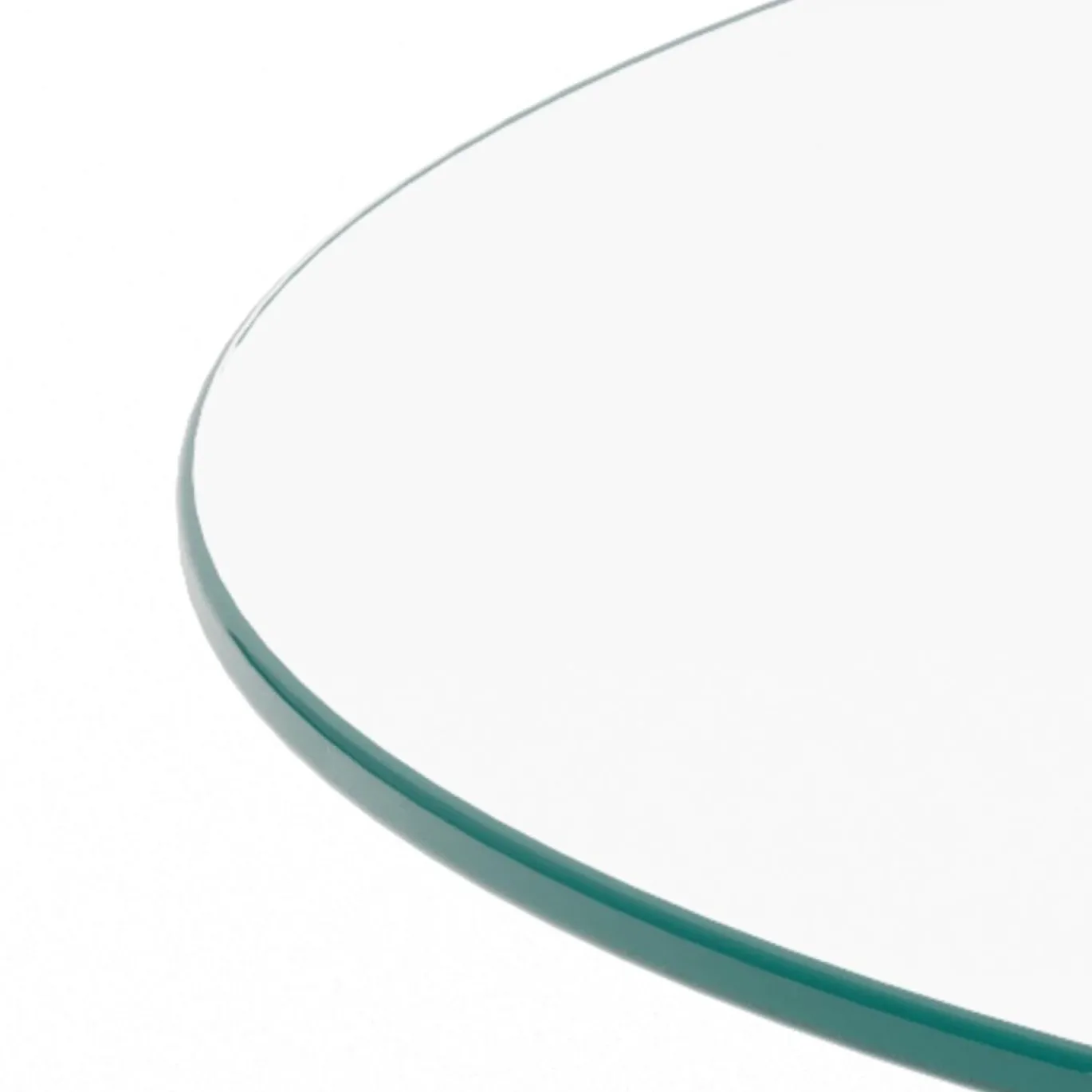 Salontafel Zelon Glas Transparant Ø80cm - Giga Living