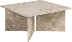 Salontafel Zivik Marmer Bruin Latte 90cm - Giga Living