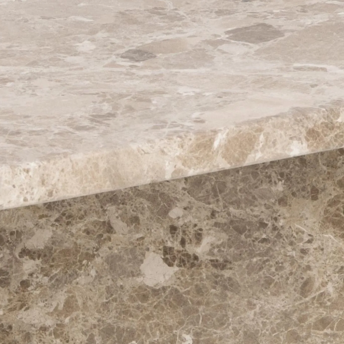 Salontafel Zivik Marmer Bruin Latte 90cm - Giga Living