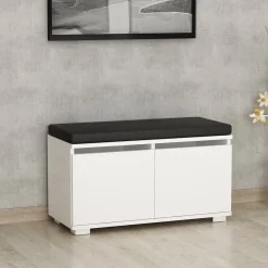 Schoenenbank Drago Wit 80cm