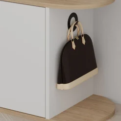 Schoenenbank Nova Naturel/Wit 104cm
