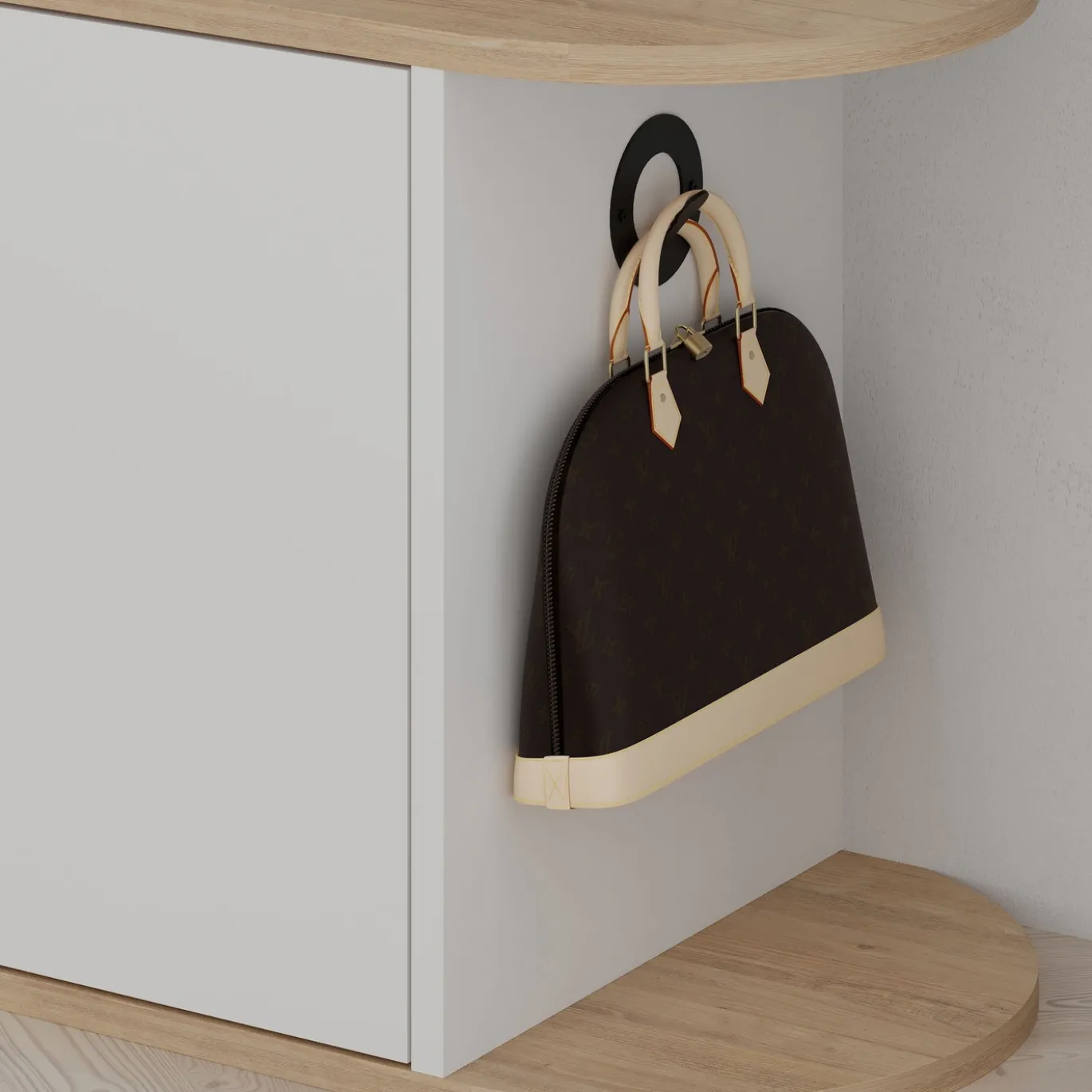 Schoenenbank Nova Naturel/Wit 104cm
