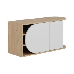 Schoenenbank Nova Naturel/Wit 104cm