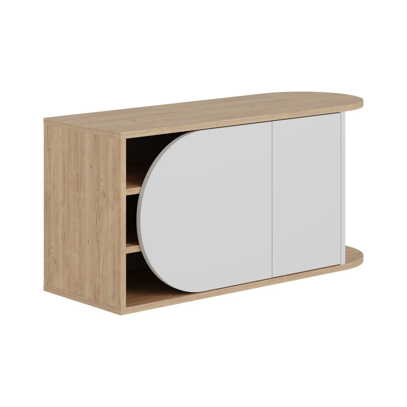 Schoenenbank Nova Naturel/Wit 104cm