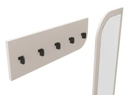 Schoenenkast Bea 2d+spiegel Crème - Giga Meubel