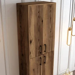 Schoenenkast Berlin Melamine Walnoot