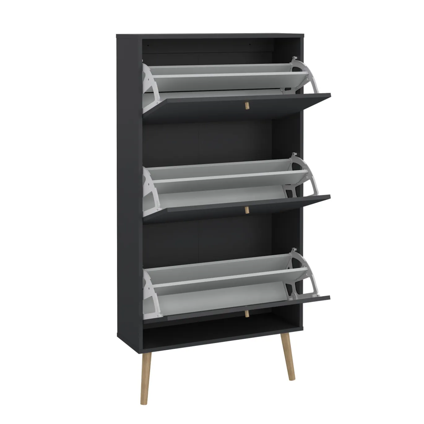 Schoenenkast Bodo Matgrijs - Giga Living