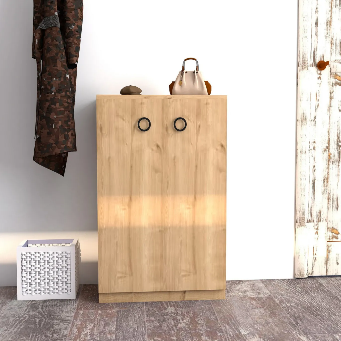 Schoenenkast Defne Melamine Saffier