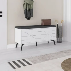 Schoenenkast Dune Wit 107cm