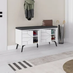 Schoenenkast Dune Wit 107cm