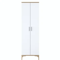 Schoenenkast Ergani Wit/Walnoot
