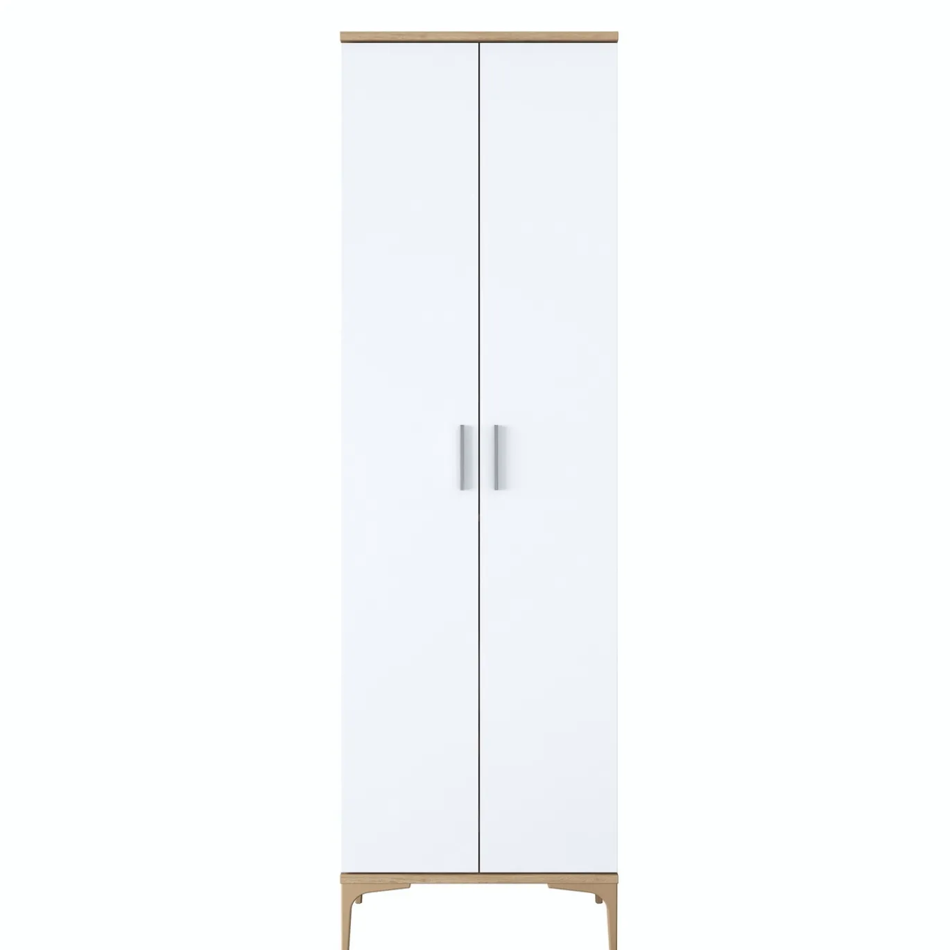 Schoenenkast Ergani Wit/Walnoot