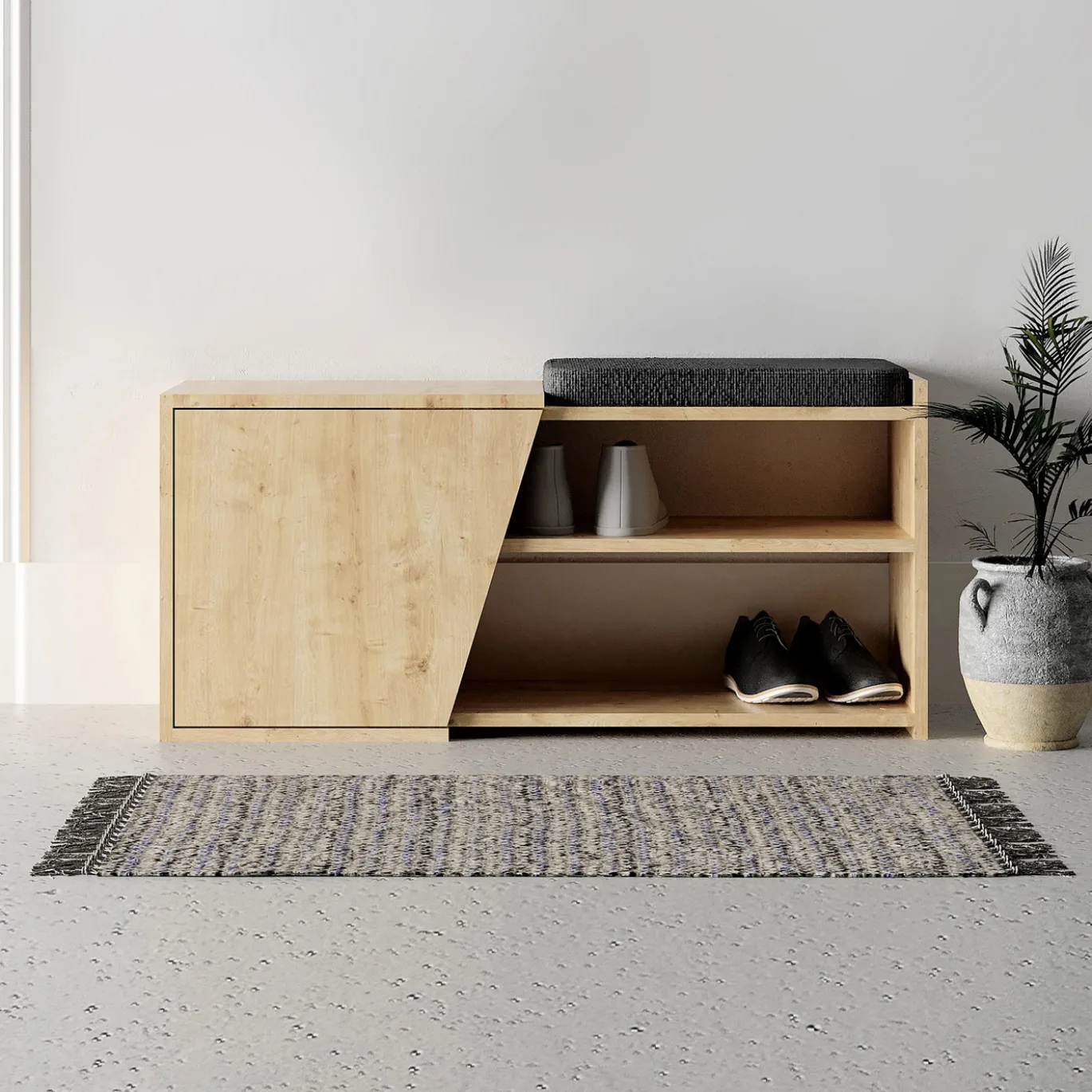 Schoenenkast Fiona Naturel