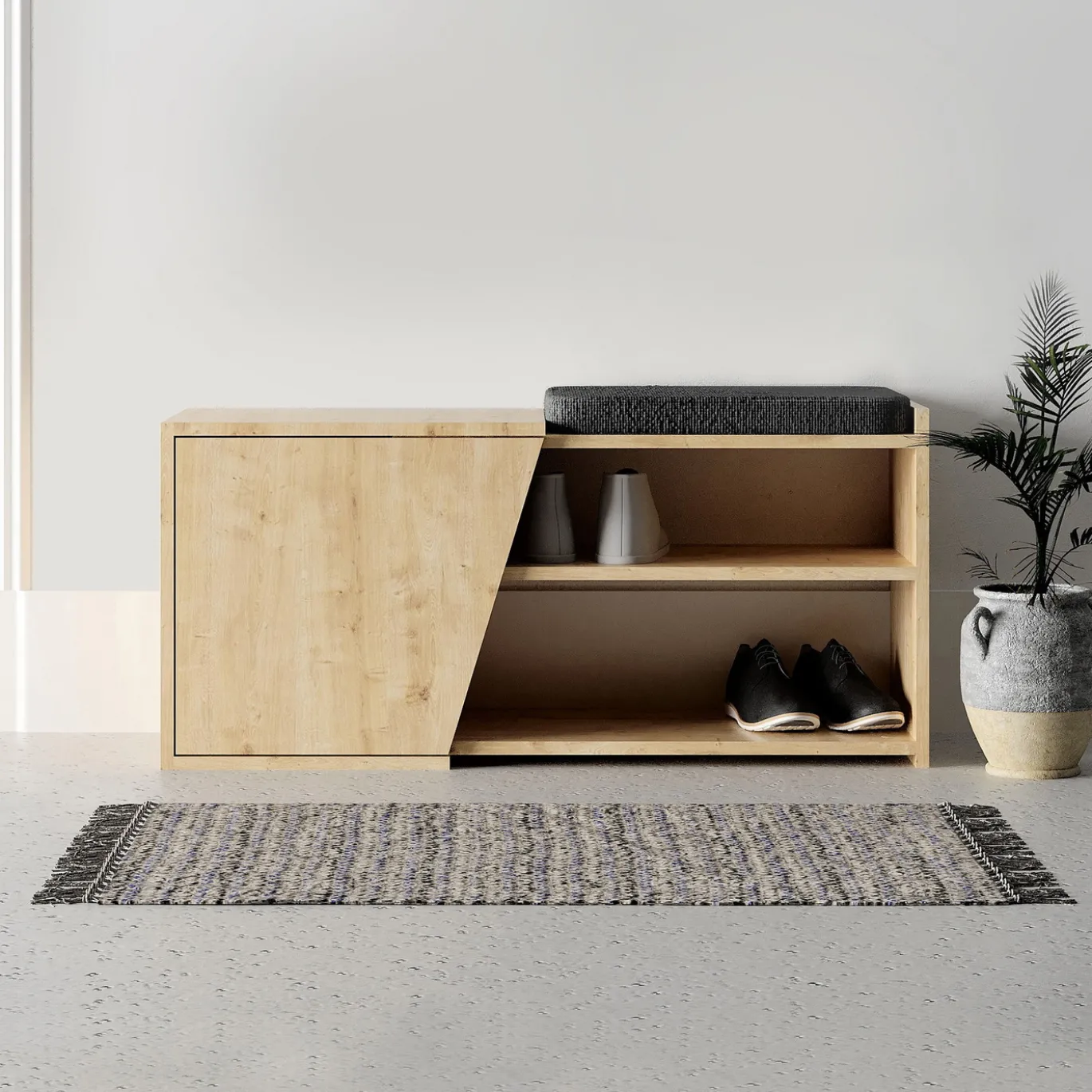 Schoenenkast Fiona Naturel