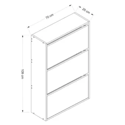 Schoenenkast Lupa 3 Wit