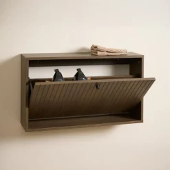Schoenenkast Muuto Walnoot 71,6x17x43cm Melamine - Giga Living