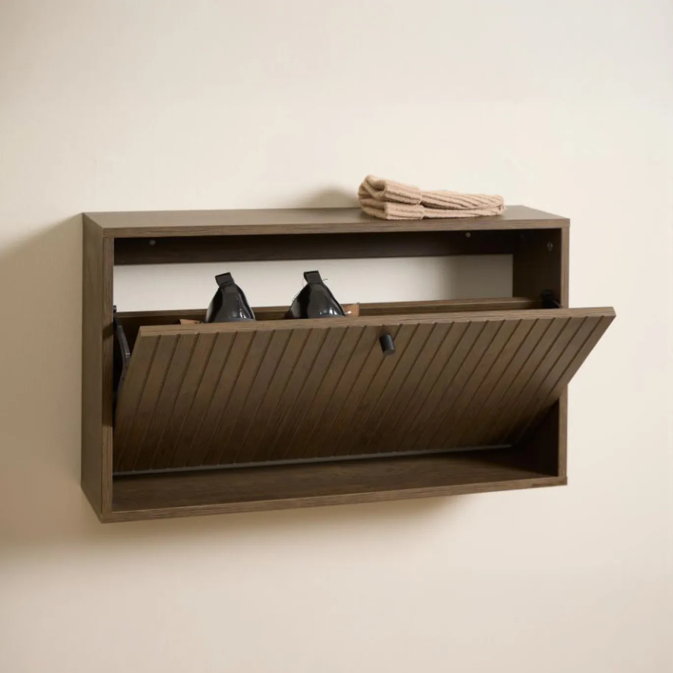 Schoenenkast Muuto Walnoot 71,6x17x43cm Melamine - Giga Living