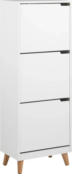 Schoenenkast Nylen Frame Mdf Wit 133cm - Giga Living