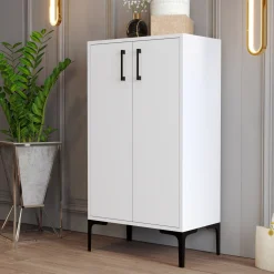Schoenenkast Prag Melamine Wit