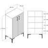Schoenenkast Prag Travertinlook 110cm