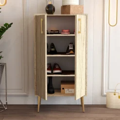 Schoenenkast Prag Travertinlook 110cm