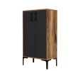 Schoenenkast Prag Walnoot/Antraciet 110cm
