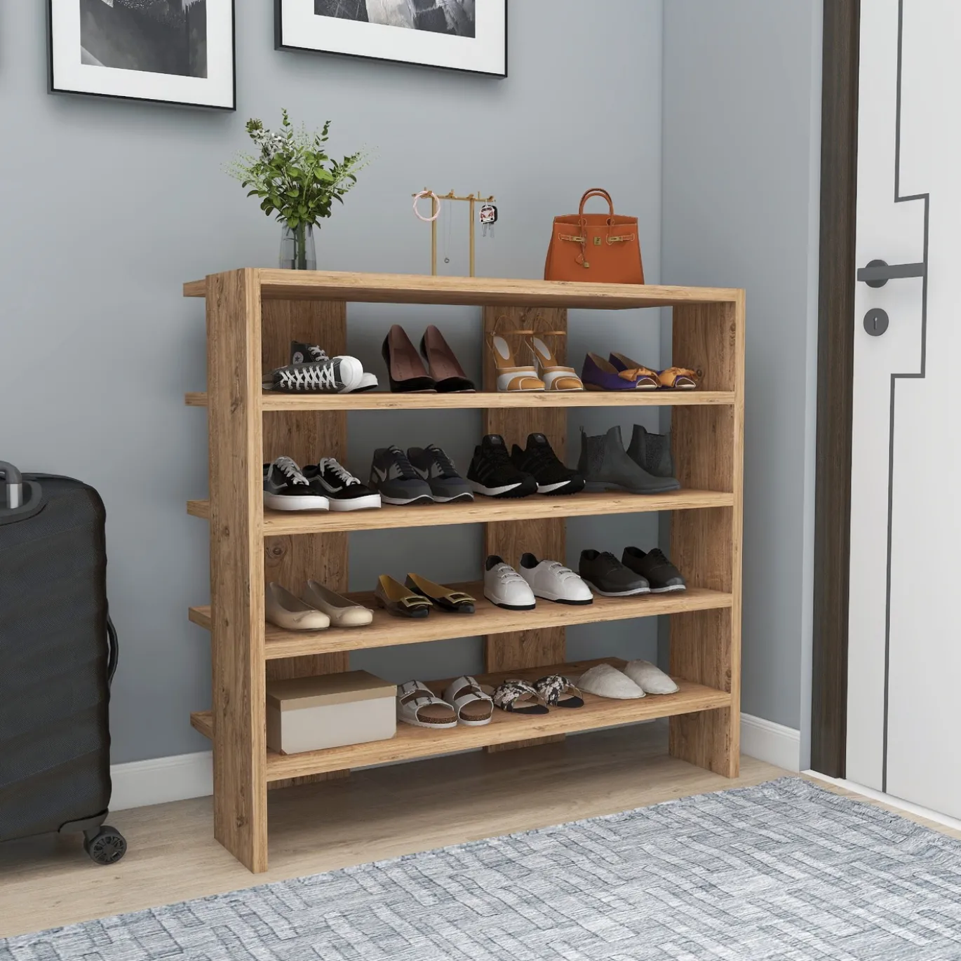 Schoenenkast Sargel Naturel