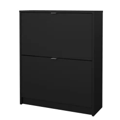 Schoenenkast Shoes 2 Lagen Mat Zwart - Giga Living