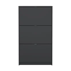 Schoenenkast Shoes Matgrijs 3-vakken - Giga Living
