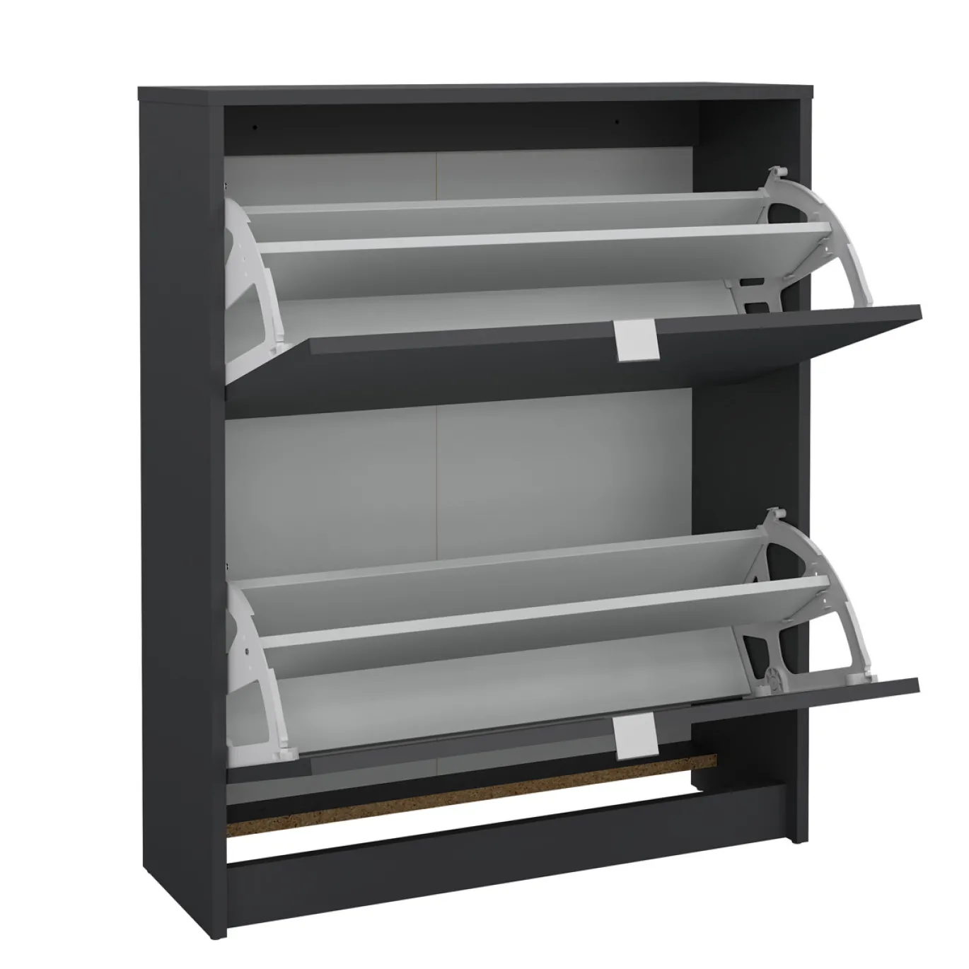 Schoenenkast Shoes Matgrijs 2-vakken - Giga Living