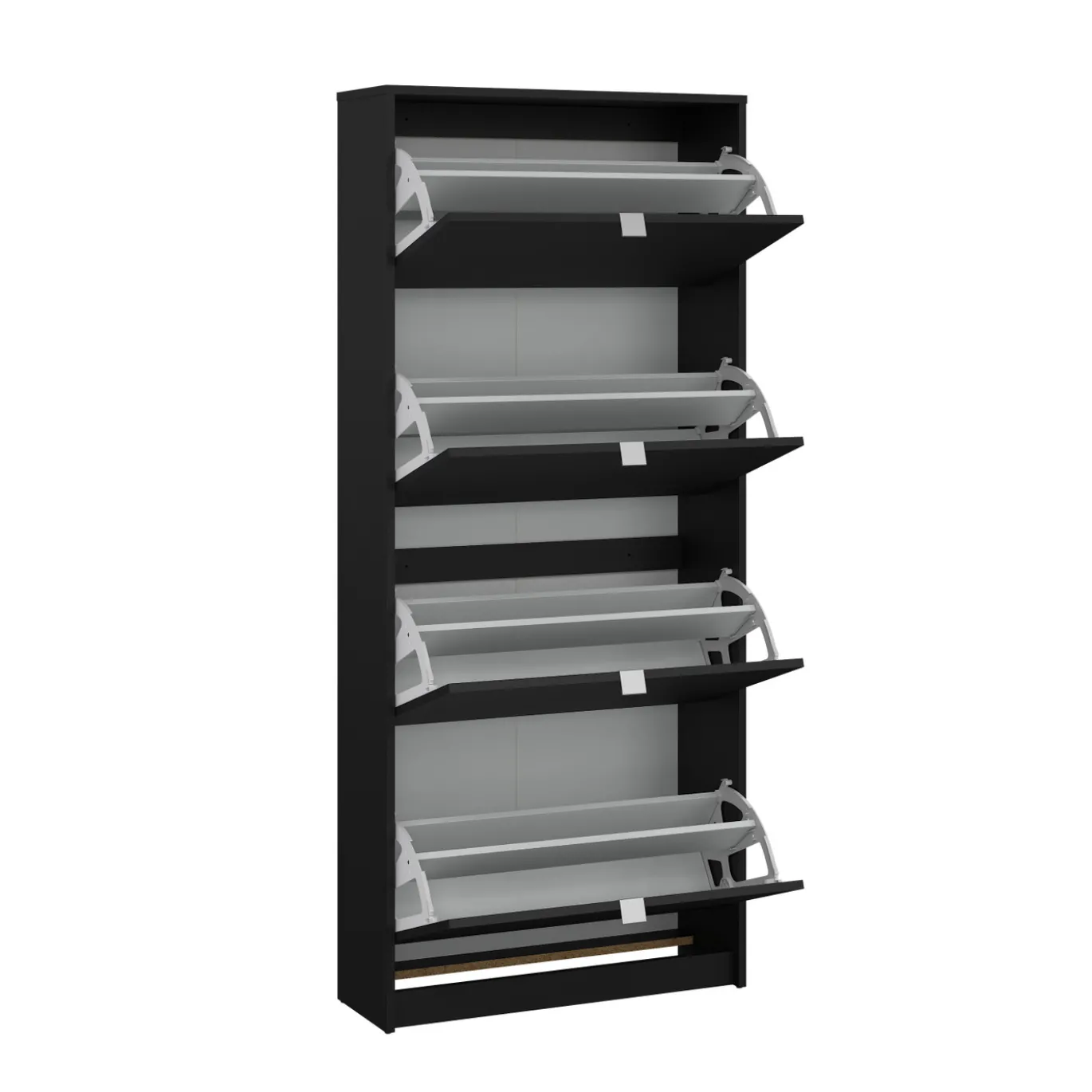 Schoenenkast Shoes Mat Zwart 4-vakken - Giga Living