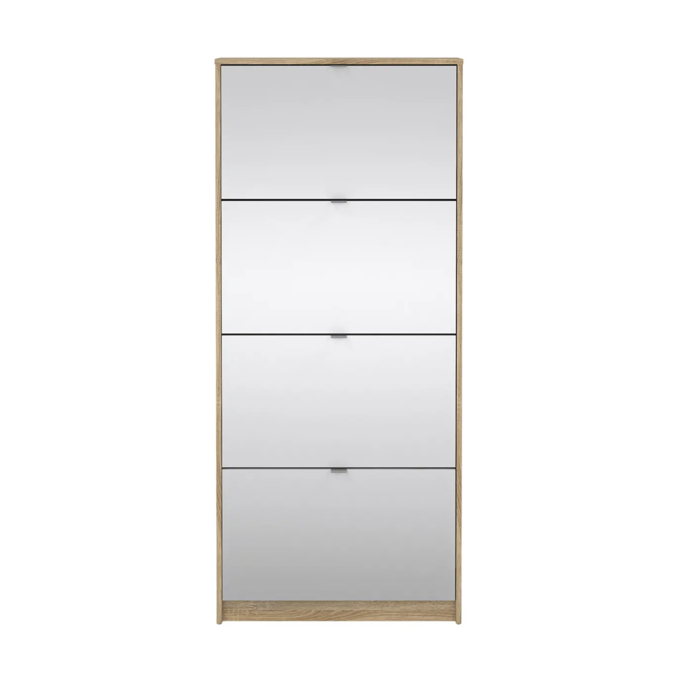 Schoenenkast Shoes Naturel Met Spiegel - Giga Living