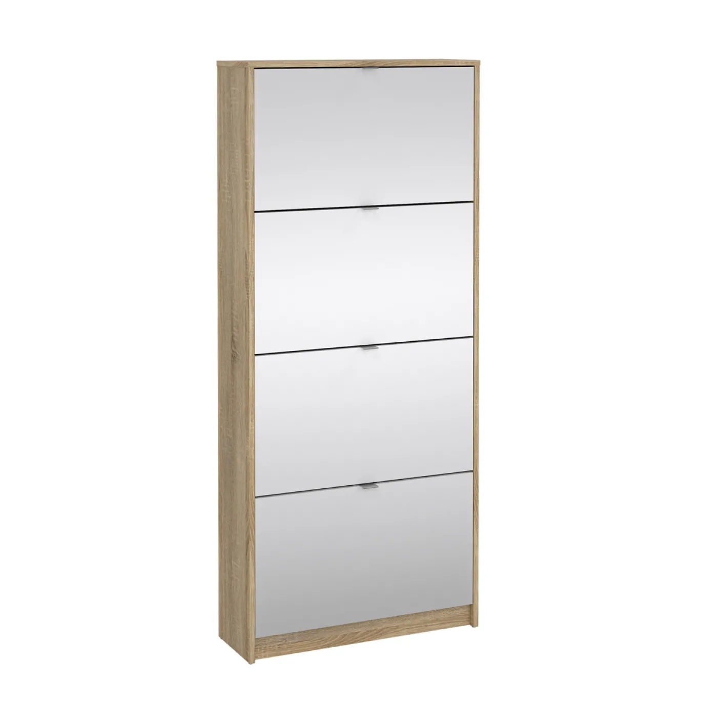 Schoenenkast Shoes Naturel Met Spiegel - Giga Living