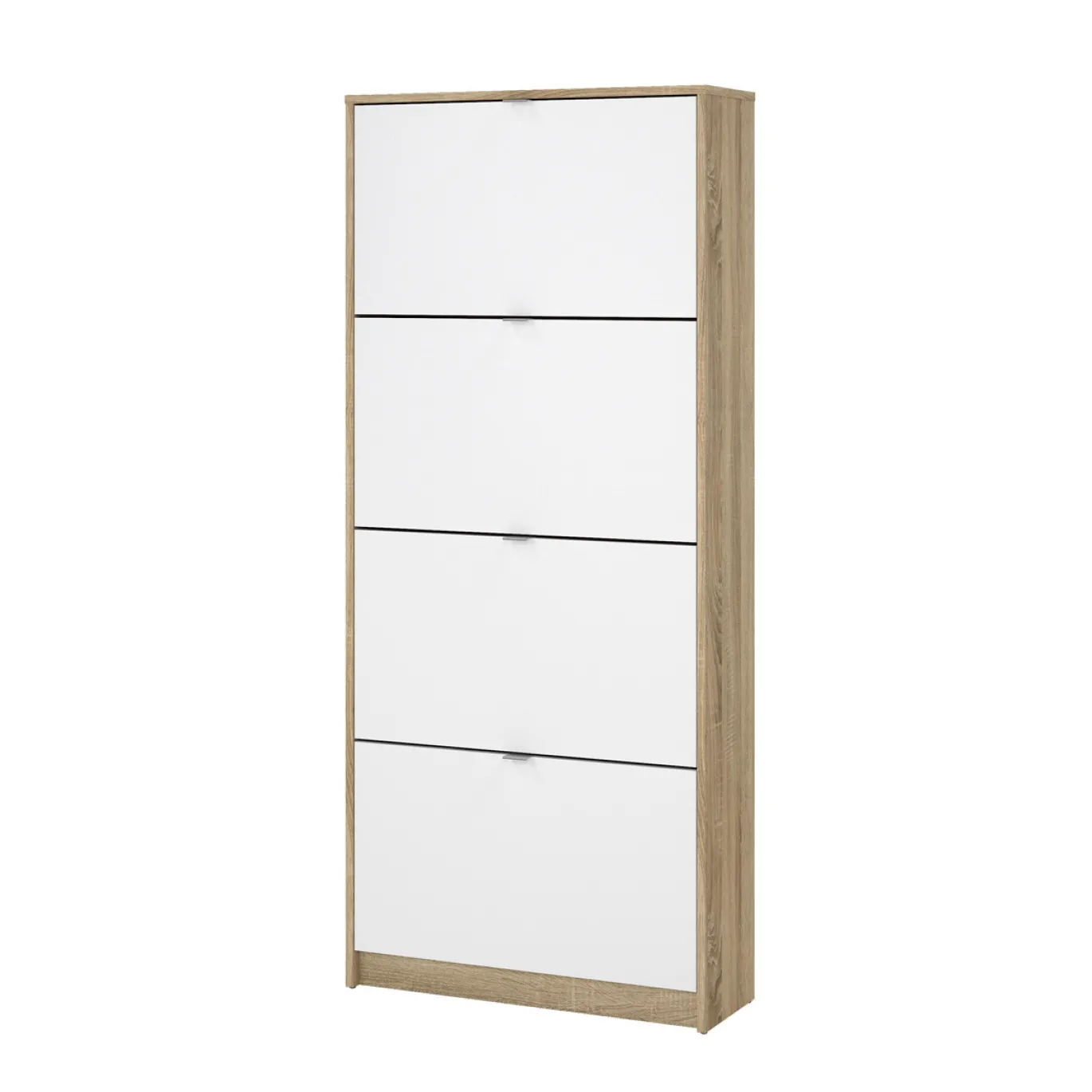 Schoenenkast Shoes Naturel/Wit Hoogglans - Giga Living