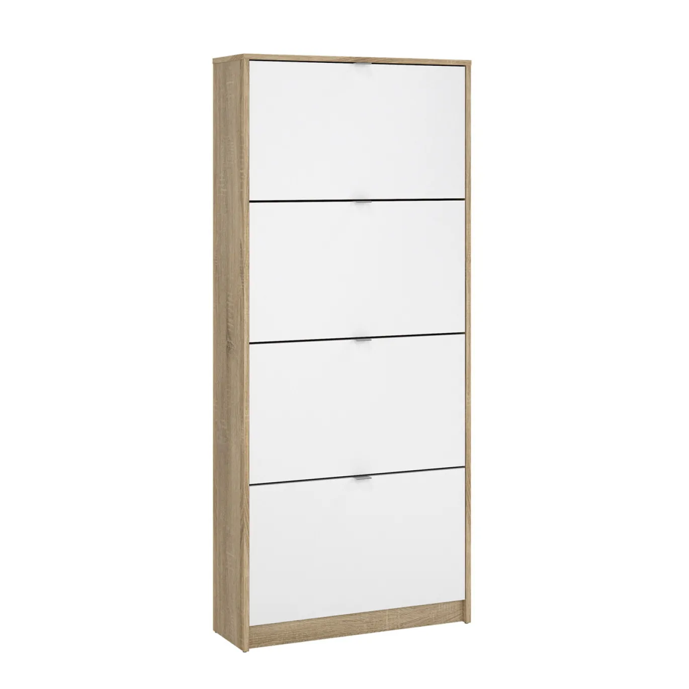 Schoenenkast Shoes Naturel/Wit Hoogglans - Giga Living