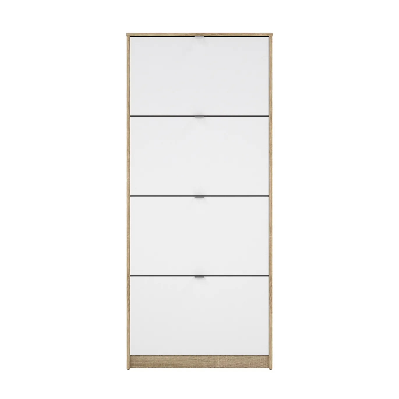 Schoenenkast Shoes Naturel/Wit Hoogglans - Giga Living