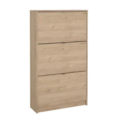 Schoenenkast Shoes 3 vakken + 2 Lagen Hickory - Giga Living